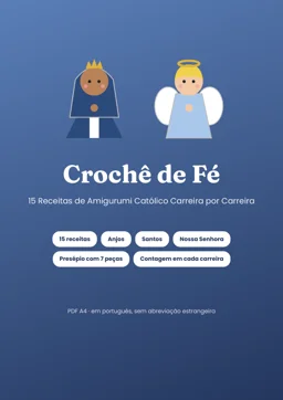 Capa real do PDF Crochê de Fé